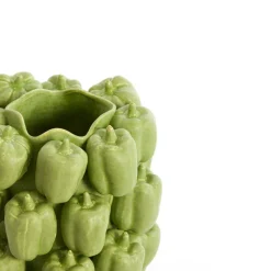 LIGHT AND LIVING - Vase bellpepper céramique vert 24x23x33cm