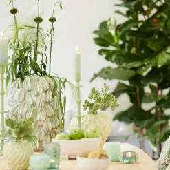 LIGHT AND LIVING - Vase carambola céramique vert 35x33x47cm