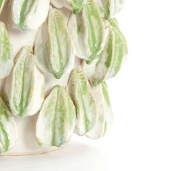 LIGHT AND LIVING - Vase carambola céramique vert 35x33x47cm