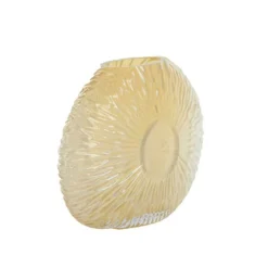 LIGHT AND LIVING - Vase concha verre jaune 24x10x33cm
