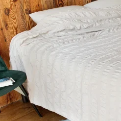 LINDER - Linder - jeté de lit - effet seersucker