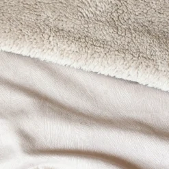 LINDER - Linder - jeté de lit réversible polaire/motif jacquard