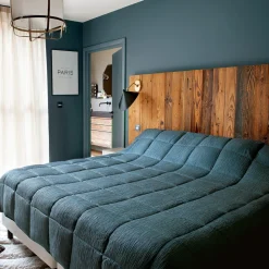 LINDER - Linder - jeté de lit - effet froissé