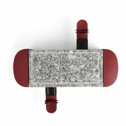 LIVOO - Appareil à raclette - 350w - plateau en granite - rouge chili