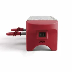 LIVOO - Appareil à raclette - 350w - plateau en granite - rouge chili