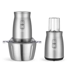 Livoo hachoir multifonction 2l 500w gris/inox - dop237