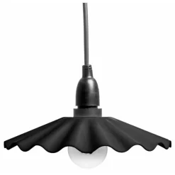 LOTTI - Lot de 8 abat jour noir pour guirlande guinguette 230v lotti