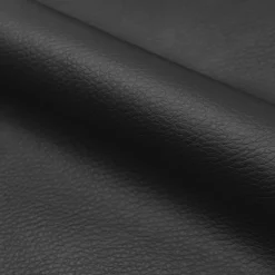 Louis - chaise de bureau pivotante en bois foncé et pu noir