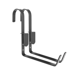 LOUIS MOULIN - Lot de 2 supports crochet pour jardinière anthracite 18 cm