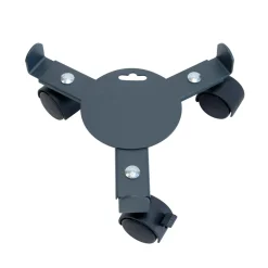LOUIS MOULIN - Support poterie extensible avec 3 roulettes, métal anthracite 25-37cm