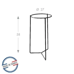 LOUIS MOULIN - Tripode extérieur, anthracite D27 x H. 58 cm