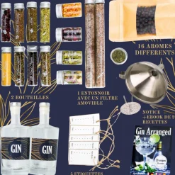 LOUISE & GASTON - Kit Aromatisation Gin arrangé DIY - Louise & Gaston