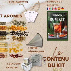 LOUISE & GASTON - Kit découverte aromatisation rhum arrangé