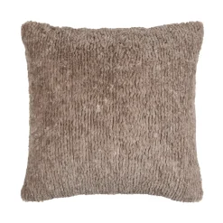 LOVELY CASA - Lovely casa - coussin carré fausse fourrure avec recto velours