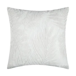 LOVELY CASA - Lovely casa - coussin carré - effet velours avec motif en relief tropical