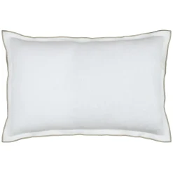 LOVELY CASA - Lovely casa - coussin volant plat feston noir coton