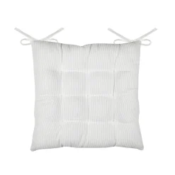 LOVELY CASA - Lovely casa - galette de chaise carrée en velours côtelé