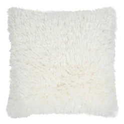 LOVELY CASA - Lovely casa - coussin carré fausse fourrure - effet poils longs