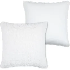 LOVELY CASA - Lovely casa - coussin carré fausse fourrure avec recto velours
