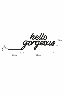 LUCA LIGHTING - Luca lighting - éclairage néon avec fonction minuterie rouge l50