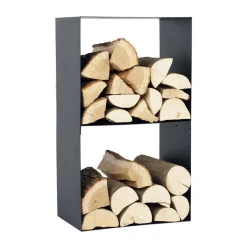 MAGNUS - Porte-bûches 2 étages en acier lublin