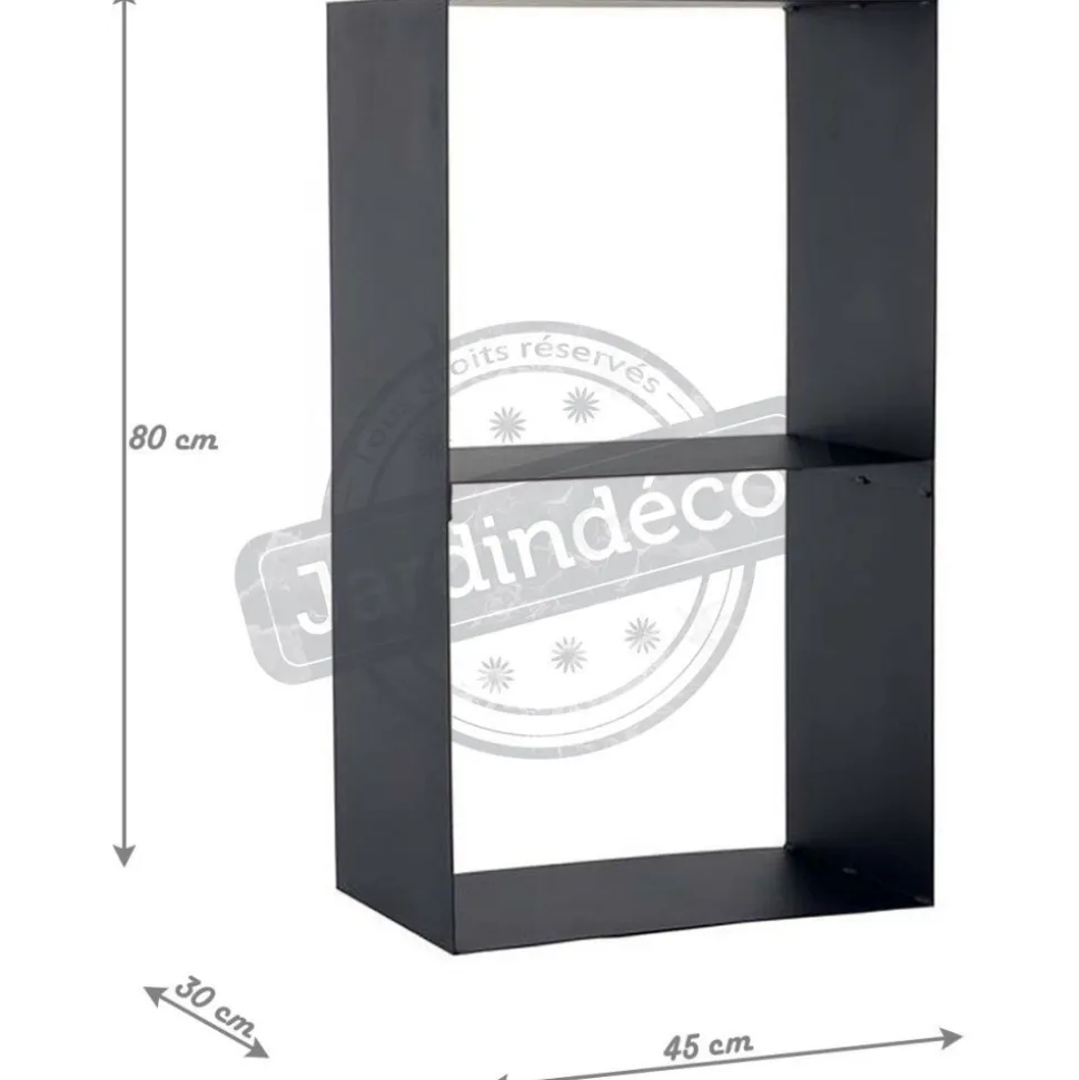 MAGNUS - Porte-bûches 2 étages en acier lublin