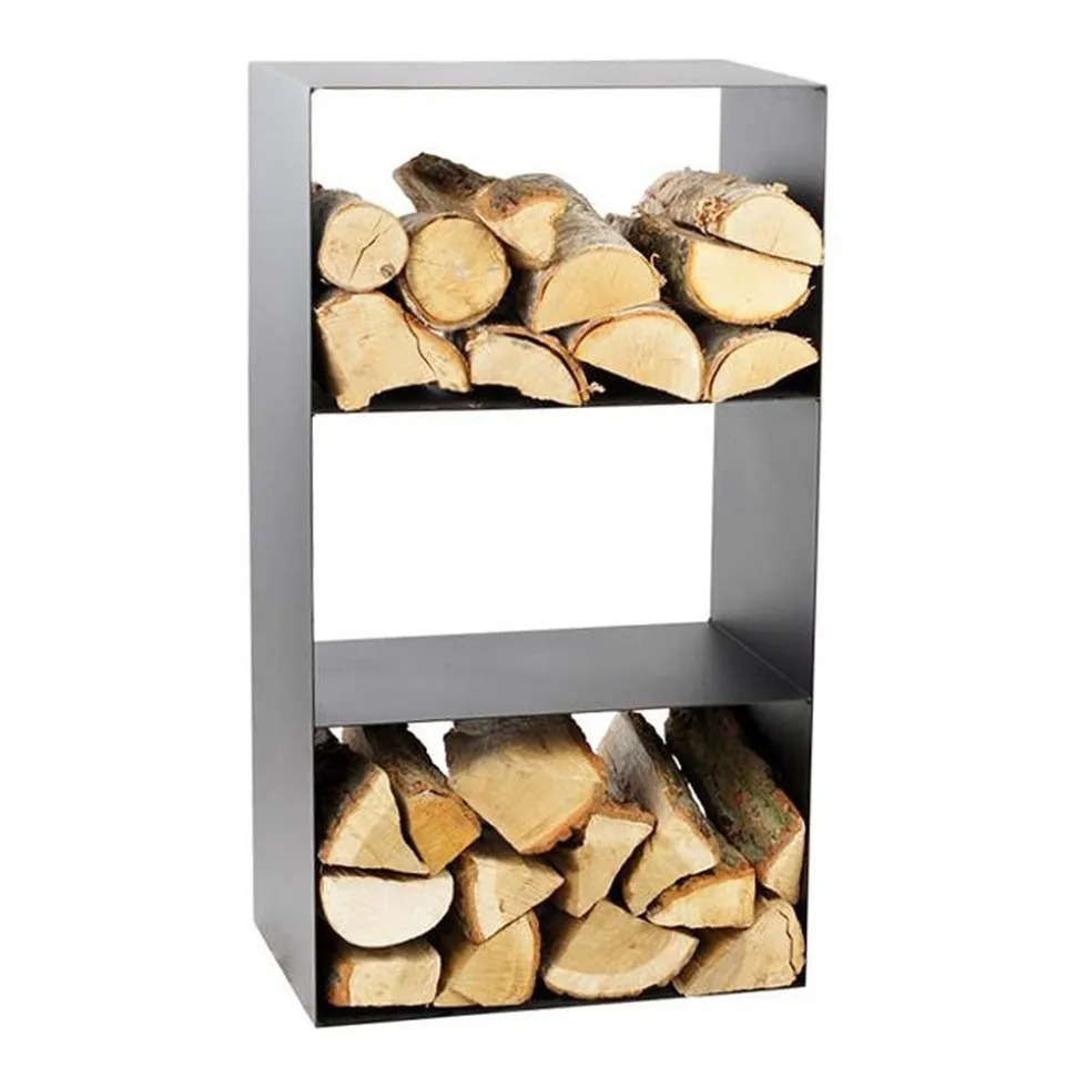 MAGNUS - Porte-bûches 3 étages en acier lublin