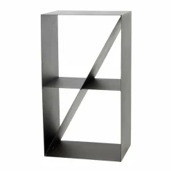 MAGNUS - Porte-bûches design 4 compartiments en acier lodz