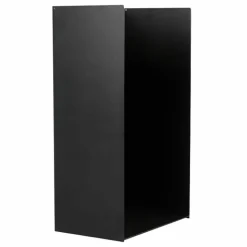 MAGNUS - Porte-bûches en acier noir 80 cm kielce