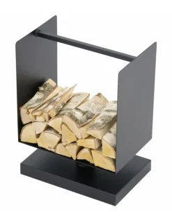 MAGNUS - Porte-bûches sur pied design 45 cm
