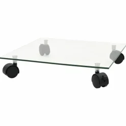 MAISON EXCLUSIVE - Support carré pour plantes 2 pcs verre trempé 35 x 35 cm