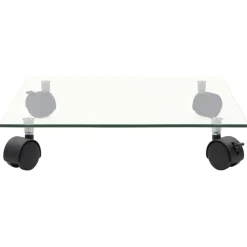 MAISON EXCLUSIVE - Support carré pour plantes 2 pcs verre trempé 35 x 35 cm