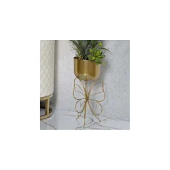 MAURO FERRETTI - Cache pot en métal doré farfy 22 x 45 cm