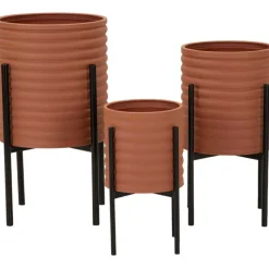 MAURO FERRETTI - Set de 3 cache-pots en métal milly