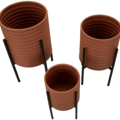 MAURO FERRETTI - Set de 3 cache-pots en métal milly
