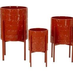 MAURO FERRETTI - Set de 3 cache-pots en métal archy