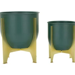 MAURO FERRETTI - Set de 2 cache-pots en métal coloré grent shet