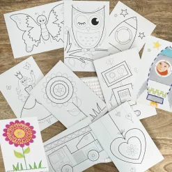 MES COURSES EN VRAC - Cartes à coudre blanches - 8 design