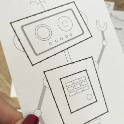 MES COURSES EN VRAC - Cartes à coudre blanches - 8 design