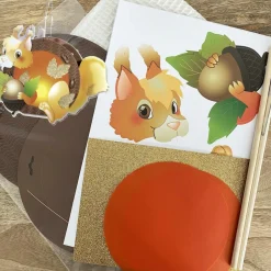 MES COURSES EN VRAC - Lanterne lumineuse à construire - ecureuil