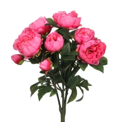 MICA - Bouquet pivoines mila, rose foncé 56 cm