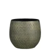 MICA - Cache-pot Madeira, en terre cuite, coloris vert - H.23xD.23cm
