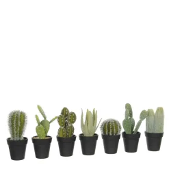 MICA - Cactus vert artificiel D12 x H.18 cm