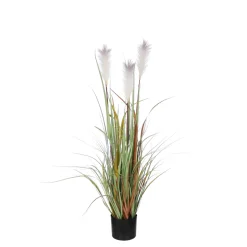 MICA - Plante artificielle : Pot Herbe panaché H.115 cm