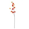 MICA - Plante artificielle : tige lanterne chinoise orange - H.94cm