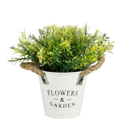 MICA - Plante artificielle romarin, coloris vert - H.20xD.15cm