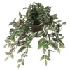 MICA - Plante artificielle : Pot tradescantia retombant H.25 cm