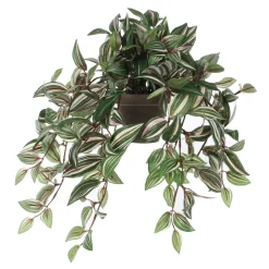MICA - Plante artificielle : Pot tradescantia retombant H.25 cm