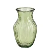 MICA - Vase Brigett en verre, coloris vert - H.20xD.12cm