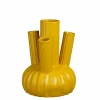 MICA DECORATIONS - Mica decorations - vase en céramique jaune h27